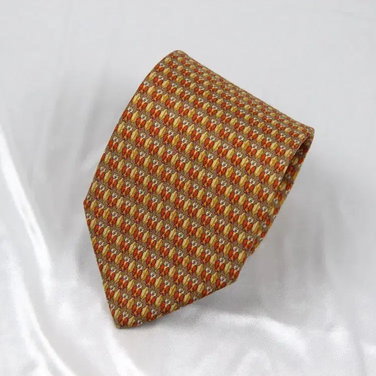 페라가모 9.3cm A등급 부엉이 명품넥타이