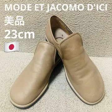 새상품급 23cm MODE ET JACOMO D'ICI 가죽 슬립온 슈즈
