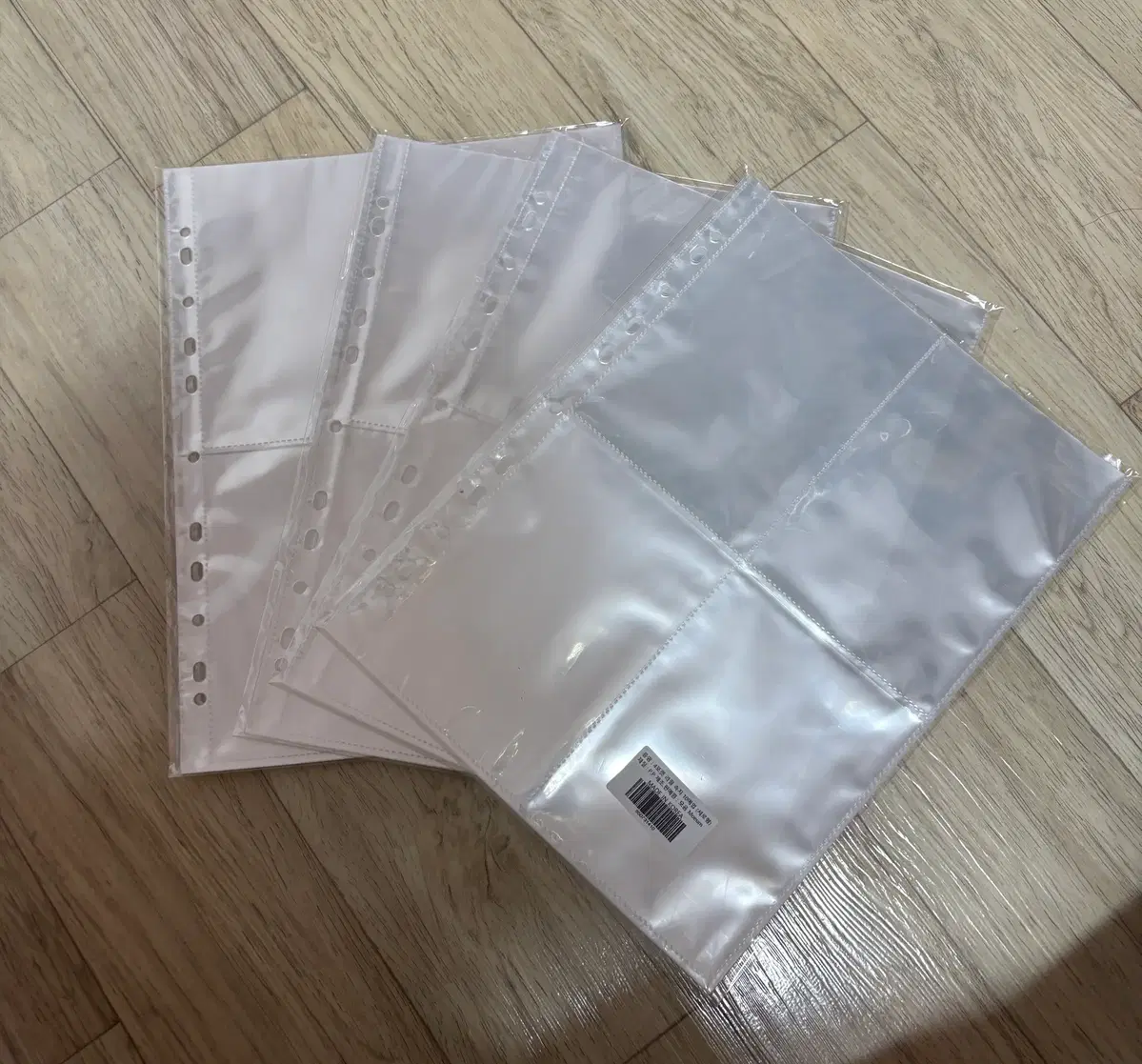 모음 A4 4칸 (엽서, 티켓보관용) 3공 속지 40장