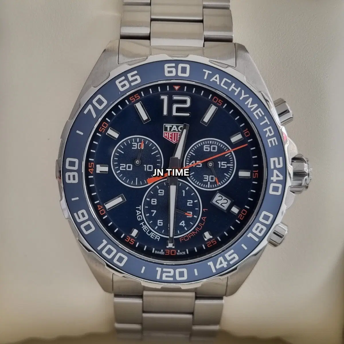 태그호이어 포뮬러1 크로노 청판 쿼츠 43mm CAZ1014(2018년식