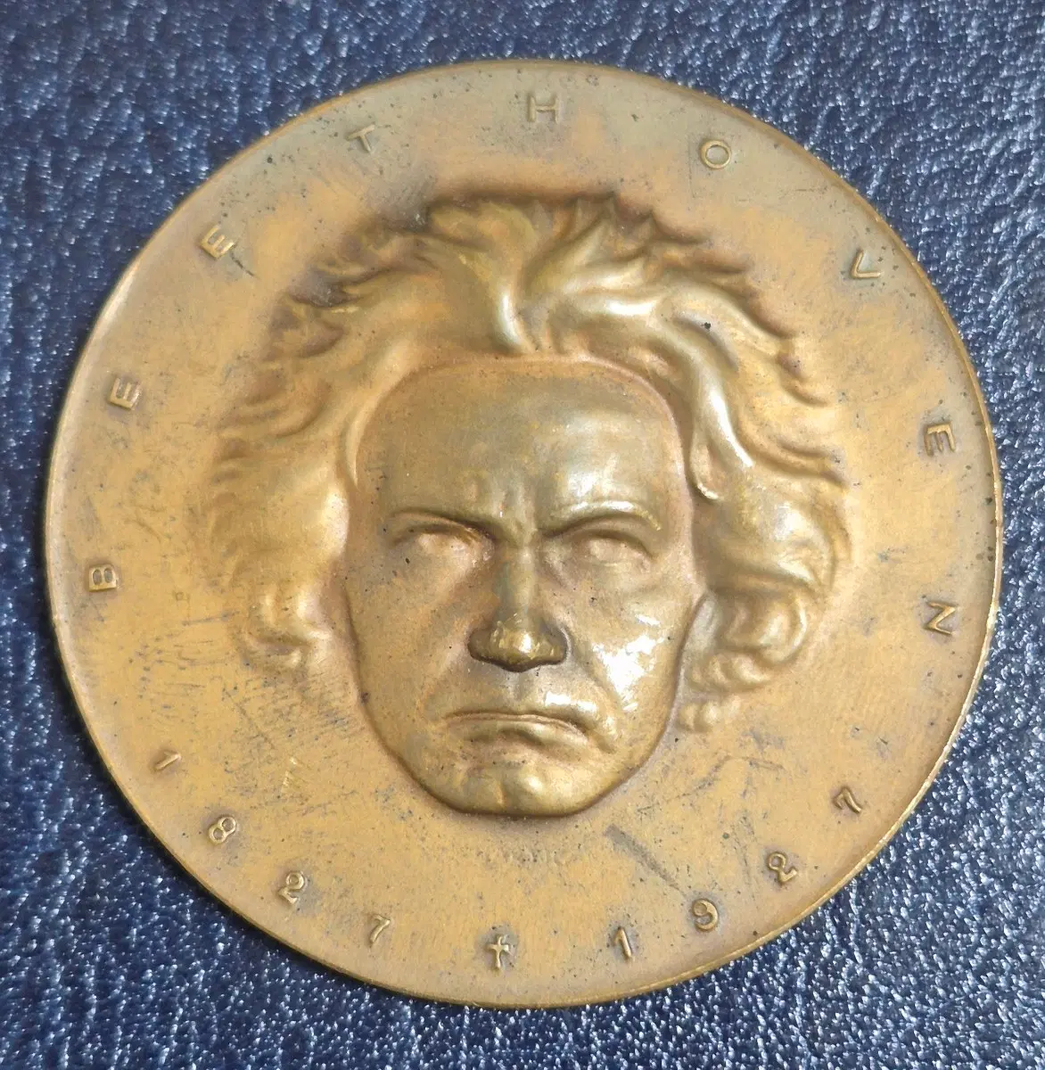 [희귀 빈티지] 1927년 베토벤 서거 100주년 기념 동메달 (40mm / 30g)