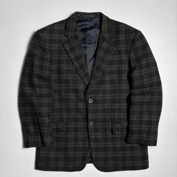 입생로랑 00's 타탄 체크 울 블레이저 자켓 R3451