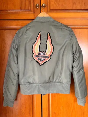 Harley Davidson MA-1 자켓 카키 여성용 XS 사이즈