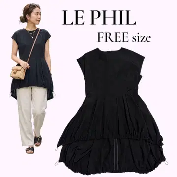 LE PHIL 튜닉 드로우 스트링 블랙 FREE size
