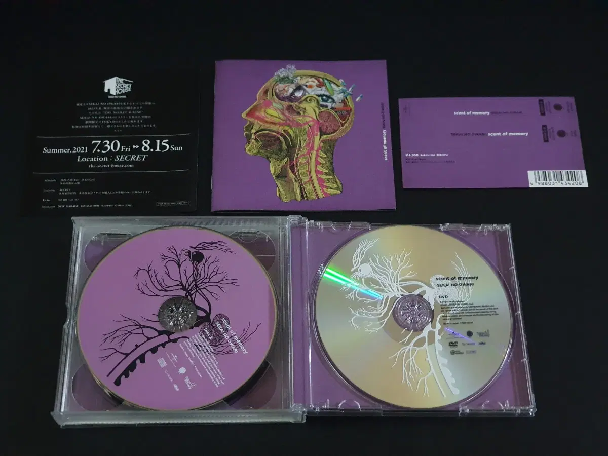 세카이노오와리 5집 앨범 scent of memory (2CD+DVD) 한정반