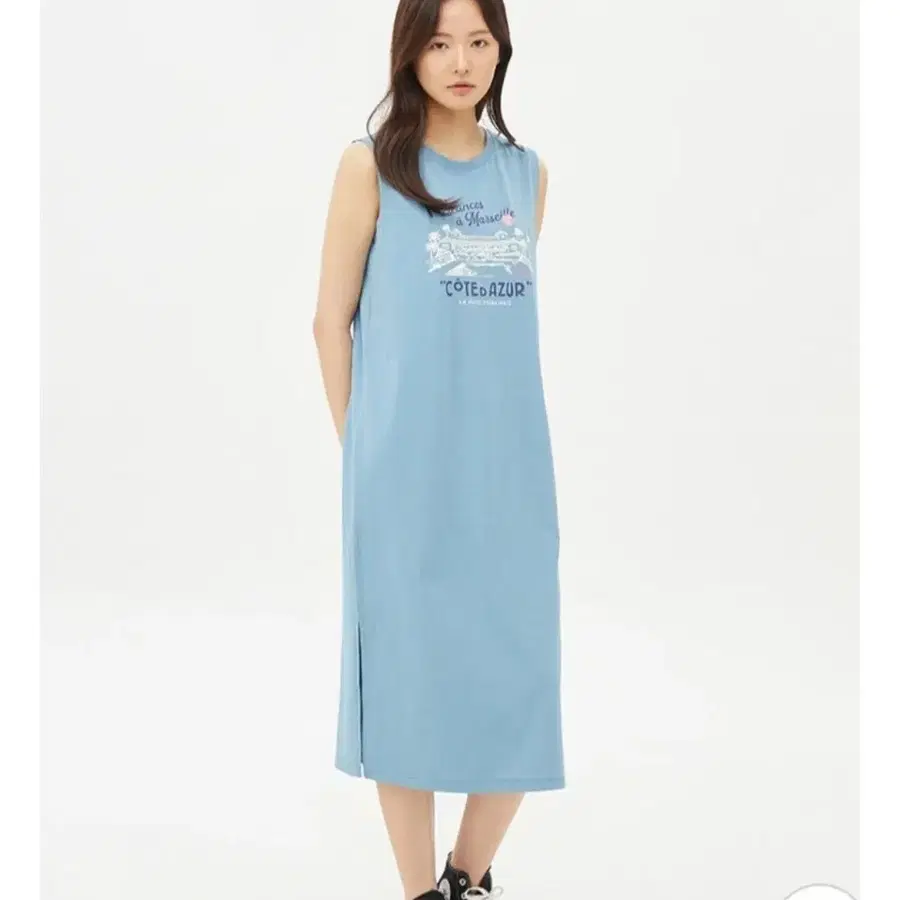 탑텐 민소매 원피스