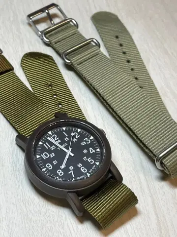 TIMEX CAMPER (캠퍼) 쿼츠 손목시계 NATO 벨트 세트