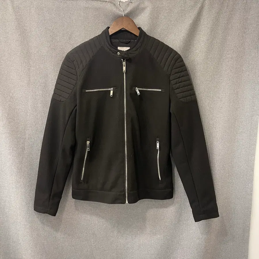 ZARA 자라 맨 블랙 바이커 자켓