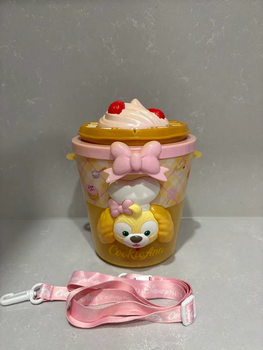 고전 디즈니씨 쿠키앤 팝콘통 수납함