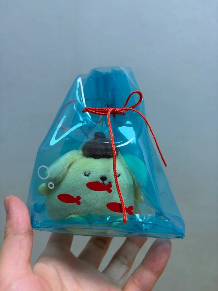 여름 금붕어 주머니 폼폼푸린 마스코트