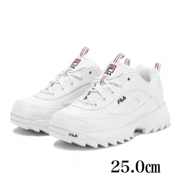 새상품 FILA 스니커즈 DISTORTER PREMIUM 화이트 25cm