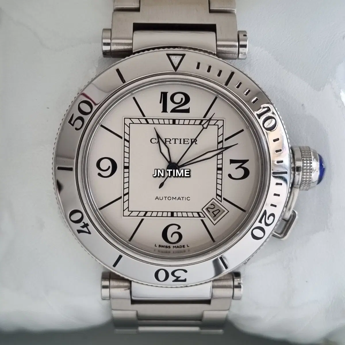 까르띠에 파샤 씨타이머 40mm 오토(오버홀 완료)