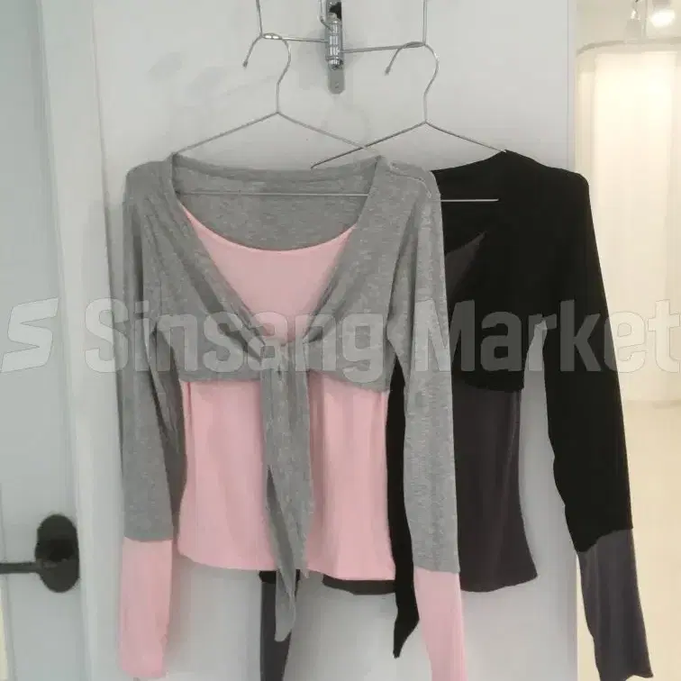 [빠른발송] 2C 부티크 레이어드 랩 가디건