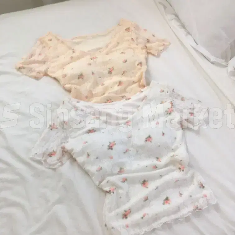 [빠른발송] 3C 머렝 플라워 캡 반팔 T