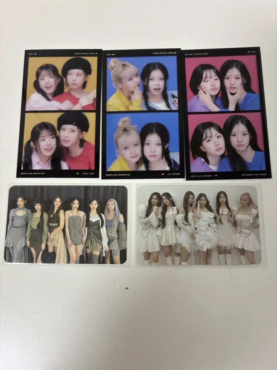 엔믹스 해원 릴리 규진 배이 지우 설윤 데뷔2주년카페 특전