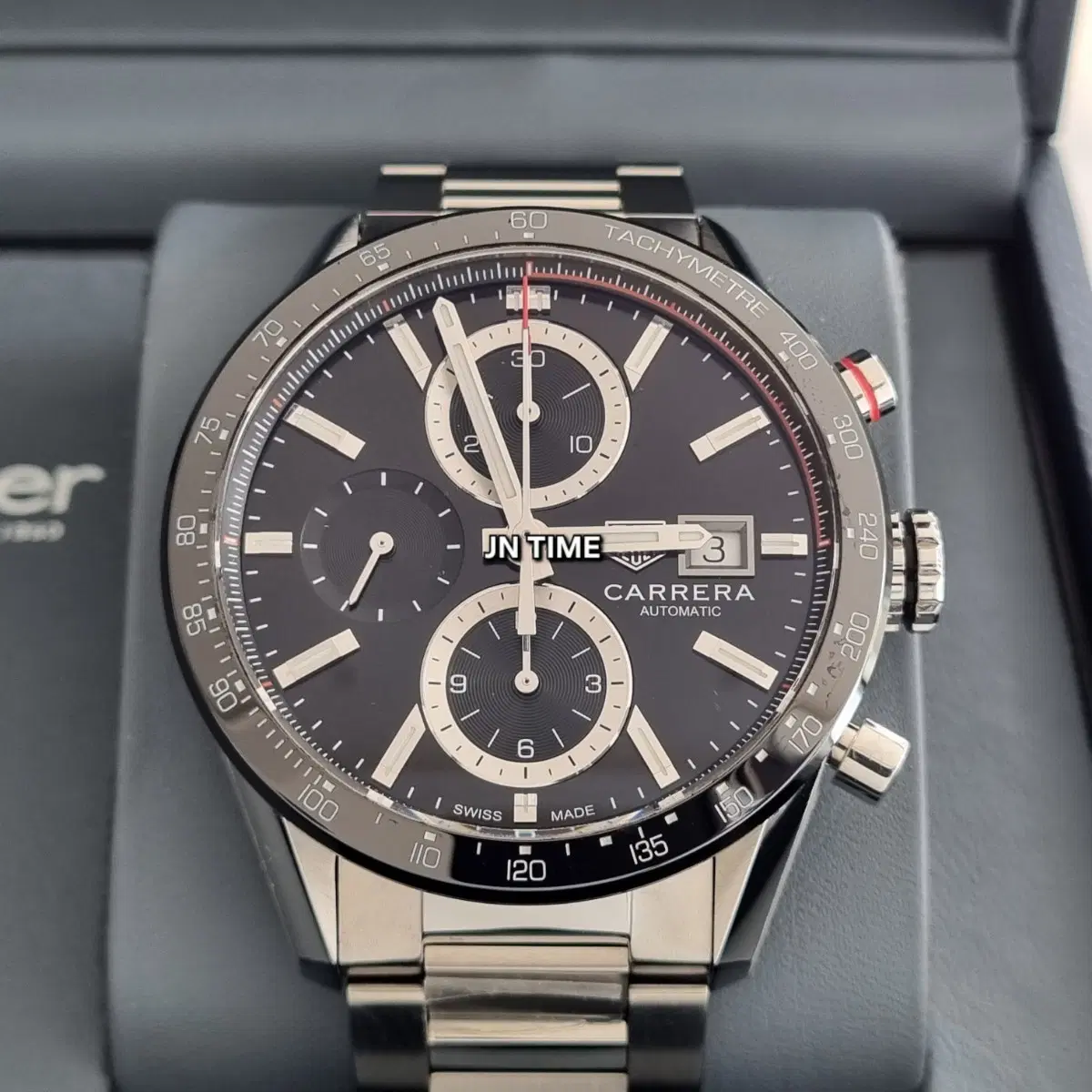 태그호이어 준신형 까레라 크로노그래프 41mm 검판 CBM2110