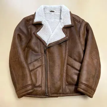 ZARA 자라 남성용 페이크 무스탕 보아 라이더 자켓 새상품 M