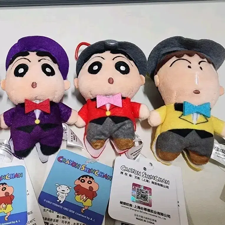 (새상품)턱시도 짱구 맹구 인형키링