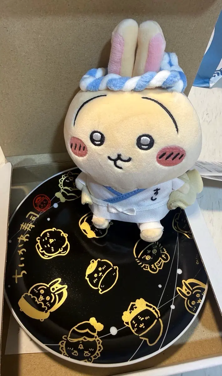 치이카와 스시접시 블랙