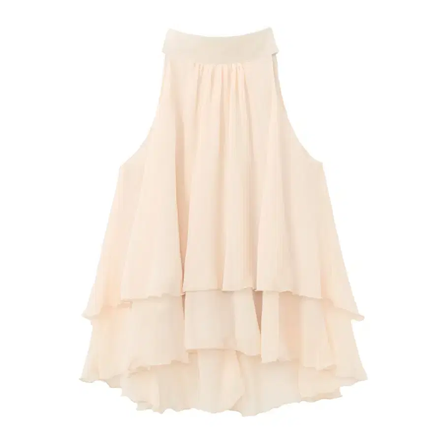 Seer melted heart blouse peach beige