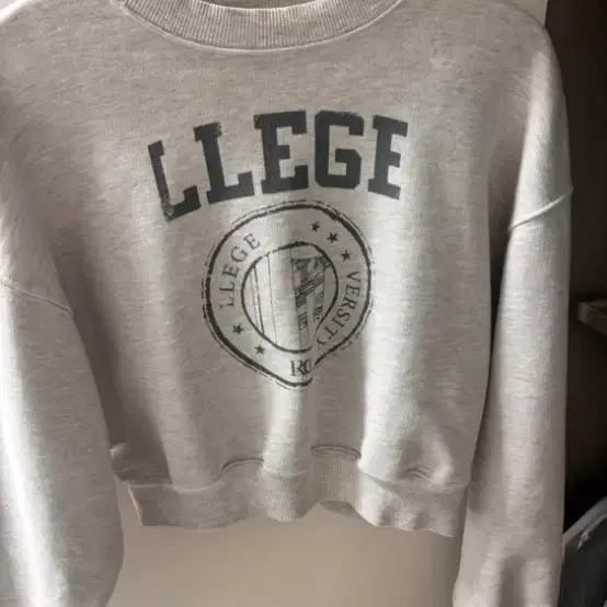 렉토 LLEGE 크롭 맨투맨