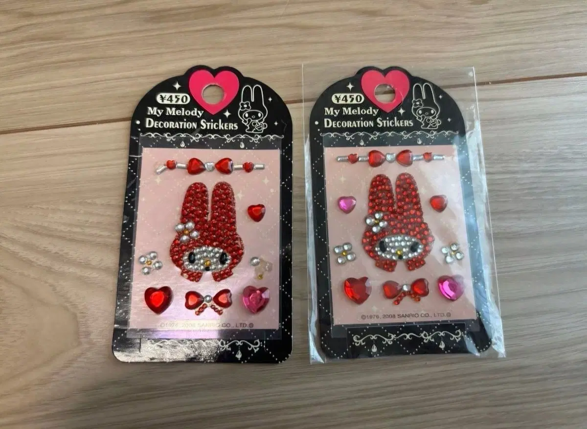 산리오 레트로 고전 마이멜로디 마멜 반짝이 데커레이션 비즈 씰스티커