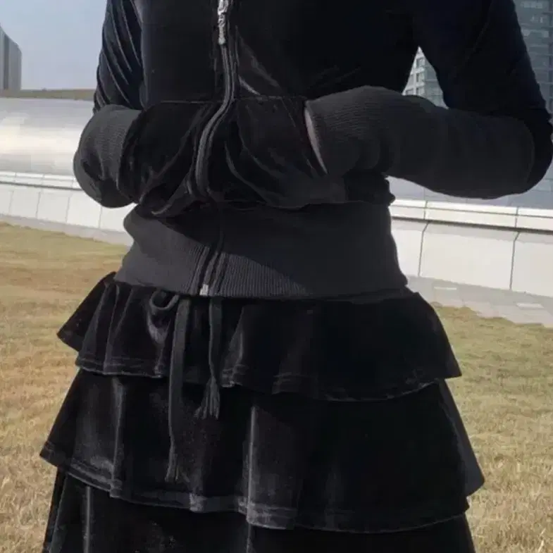 베메클 베이비메탈클럽 후디 셋업 블랙