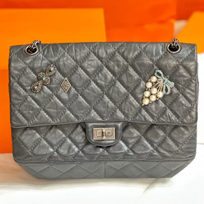 샤넬 chanel 2.55 다크 그레이 사진 1