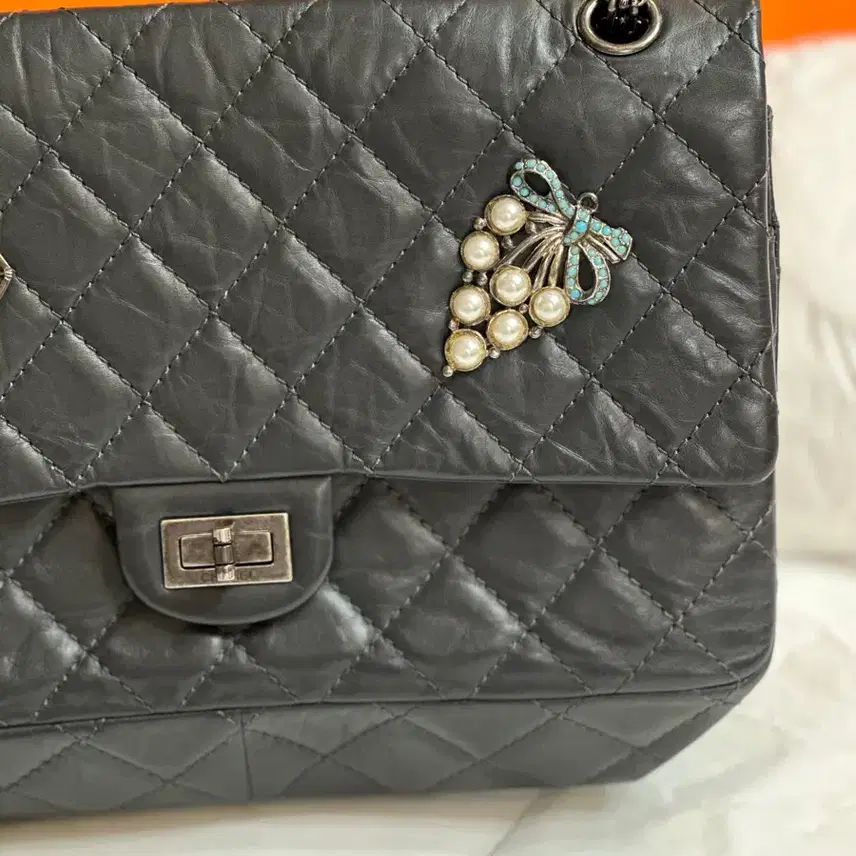 샤넬 chanel 2.55 다크 그레이 사진 3