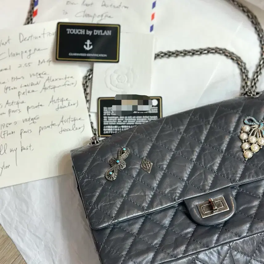 샤넬 chanel 2.55 다크 그레이 사진 7
