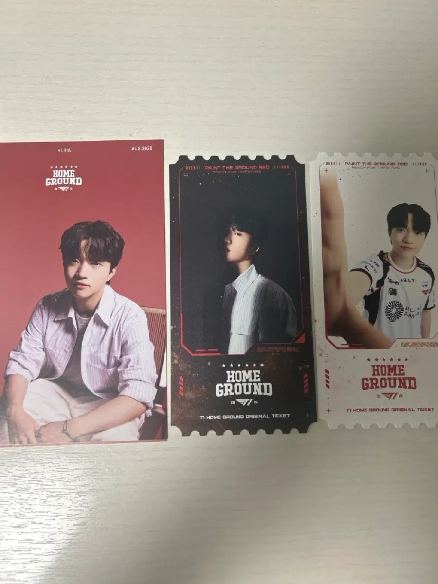 케리아 3종 엽서+OT T1 HOME GROUND 티원 홈그라운드