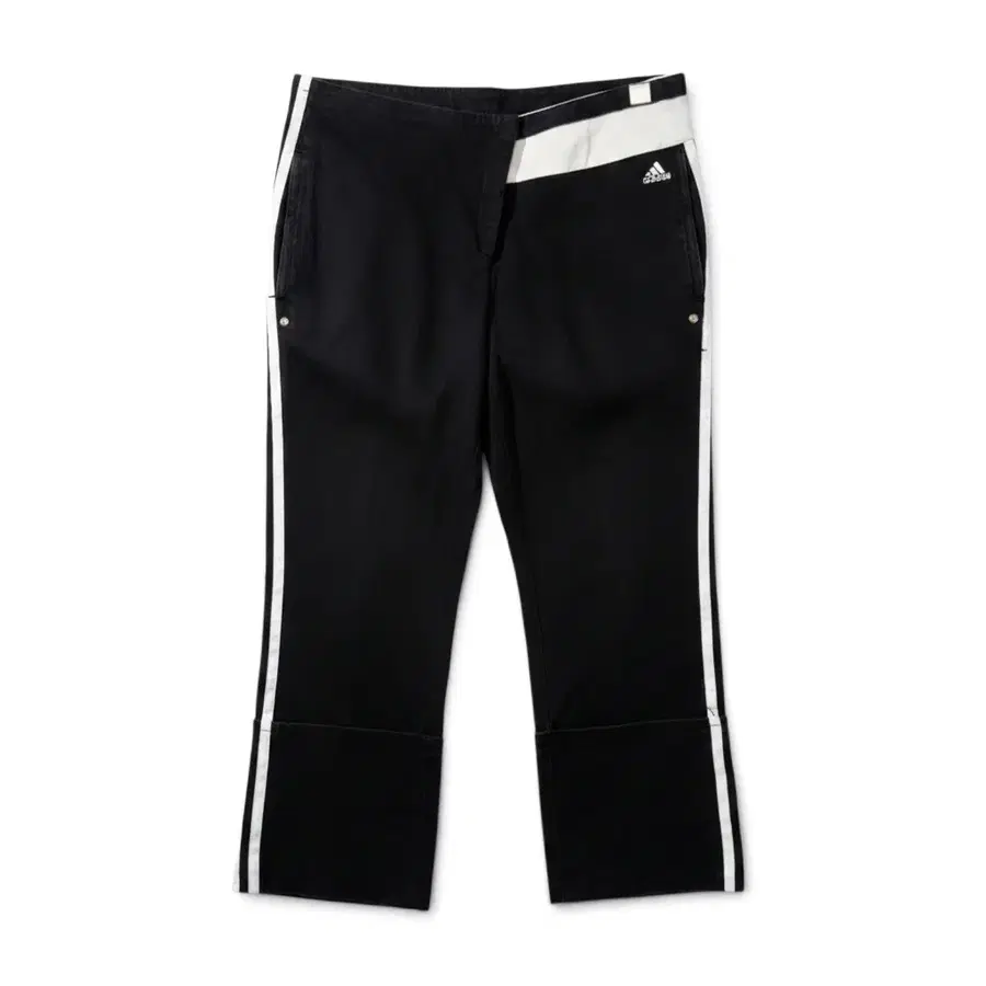 (M) 아디다스 올드스쿨 Y2K 크롭 코튼 팬츠 블랙