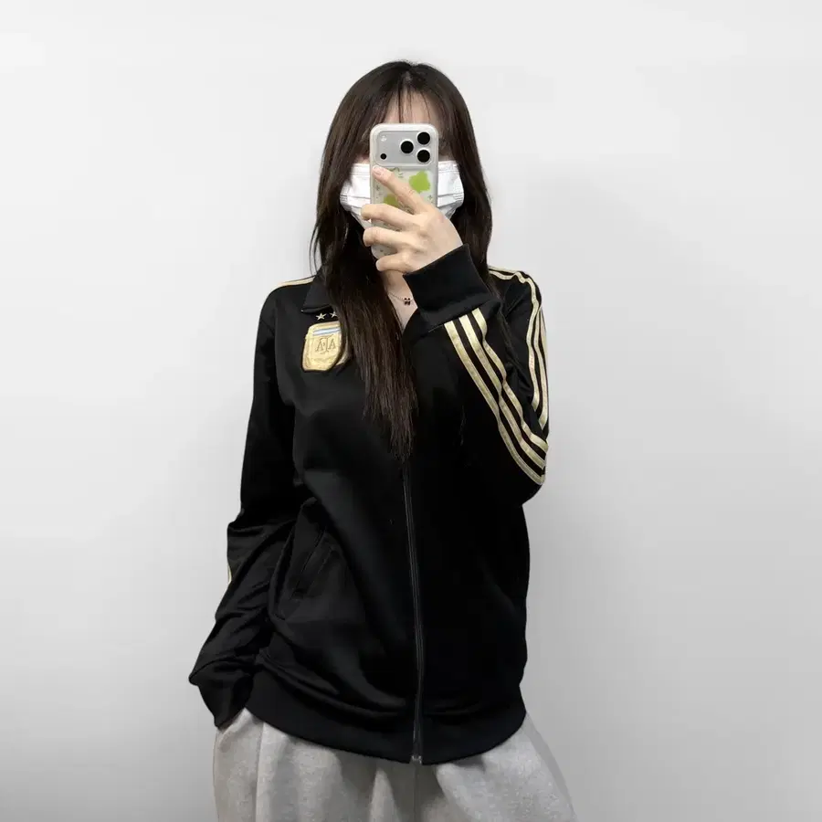 아디다스 아르헨티나 트랙탑 져지 블랙 골드