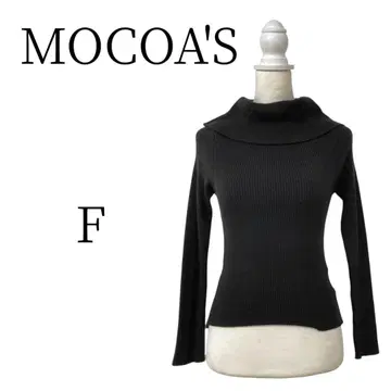 새상품급 MOCOA'S 모코아즈 블랙 긴팔 니트 스웨터 FREE SIZE