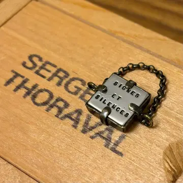 SERGE THORAVAL 사인과 침묵 실버 반지 [12호]