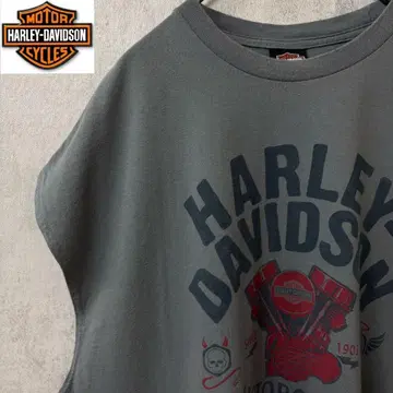 [ 초레어 ] 할리데이비슨 탱크탑 슬리브리스 품절 모델 그레이