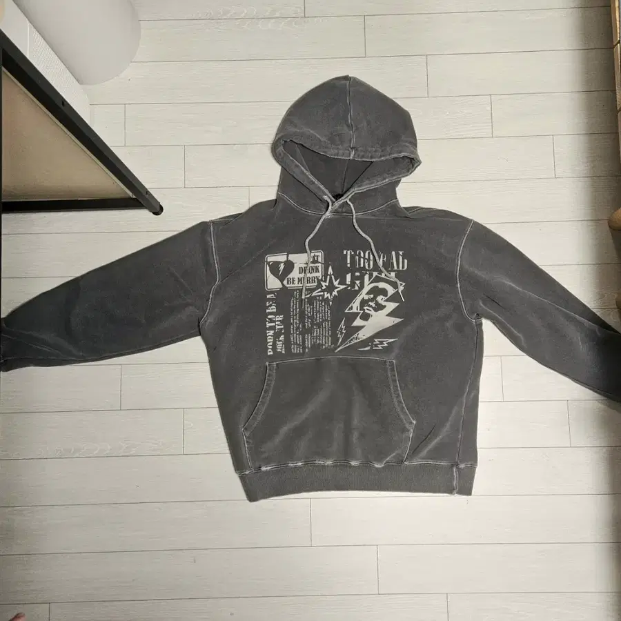 피그먼트워싱후드티