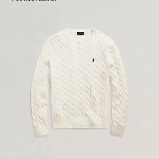폴로 랄프로렌 케이블 니트 크림