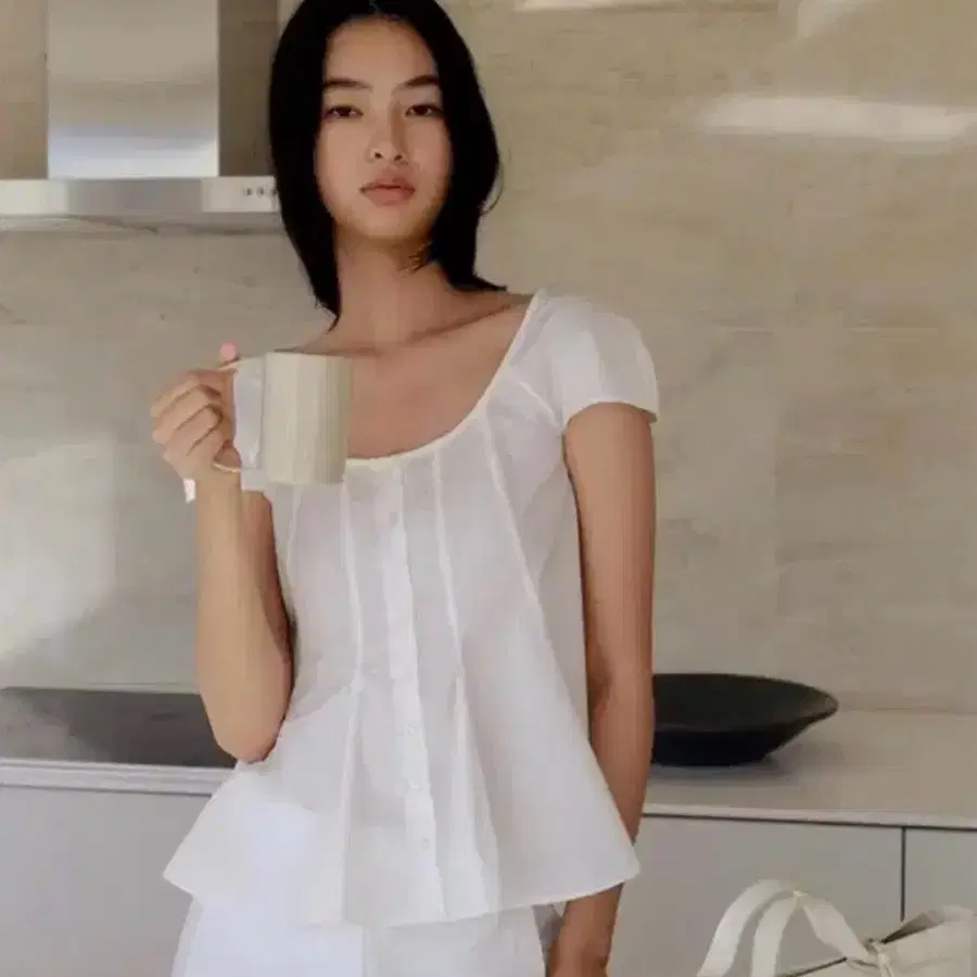 킨더살몬 블라우스 - James Cotton Blouse