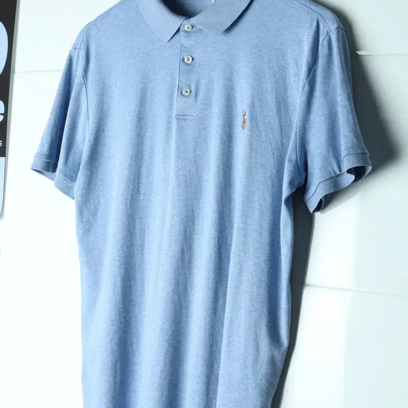 (M-L) 폴로 랄프로렌 반팔 카라 티셔츠 USA 무지-H37695
