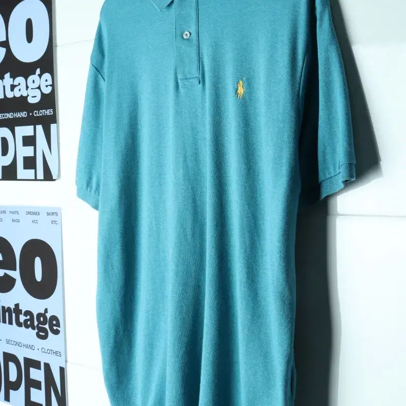 (L-3XL) 폴로 랄프로렌 반팔 카라 티셔츠 USA 청녹-H37697