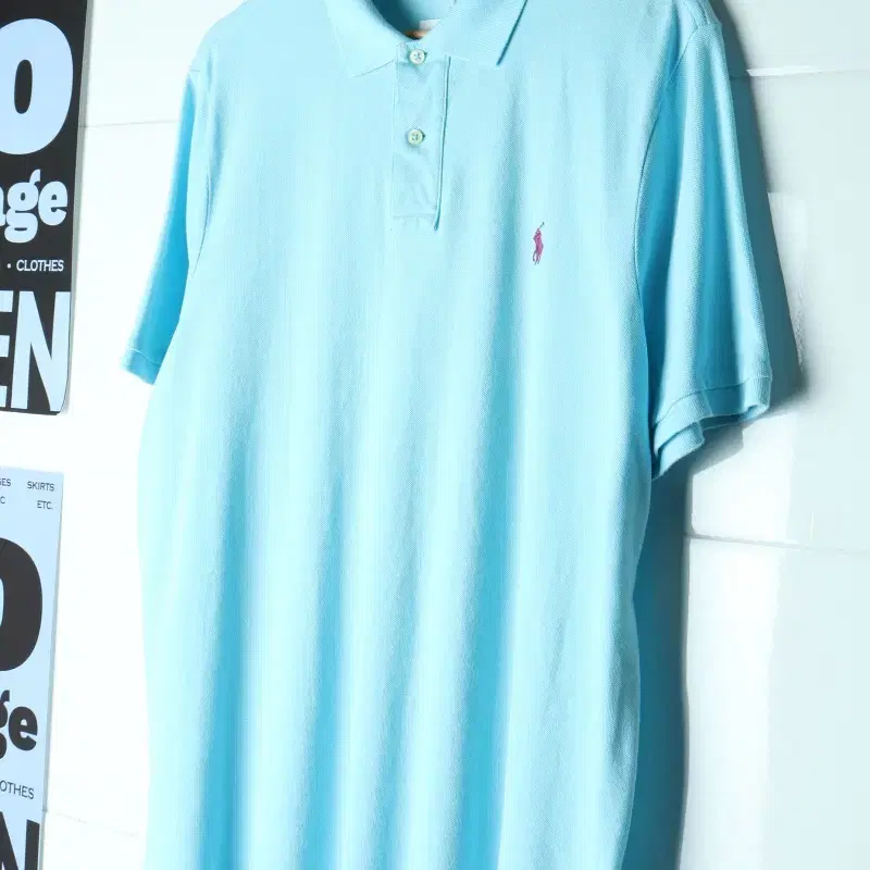 (L-2XL) 폴로 랄프로렌 반팔 카라 티셔츠 USA 무지-H37700