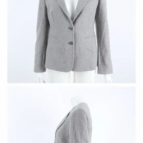 MaxMara 막스마라 여성 그레이 캐시미어 100% 자켓