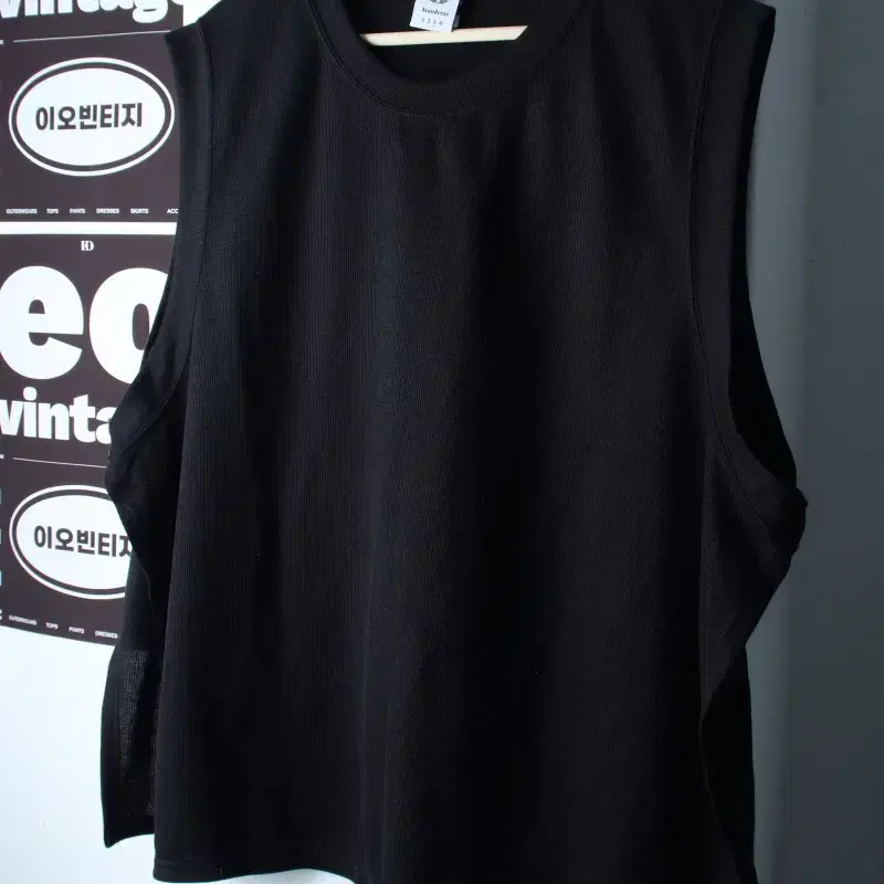 (XL-2XL) 어반드레스 반팔 티셔츠 오버사이즈 민소매-H37806