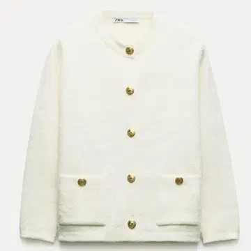ZARA 골드 버튼 니트 가디건