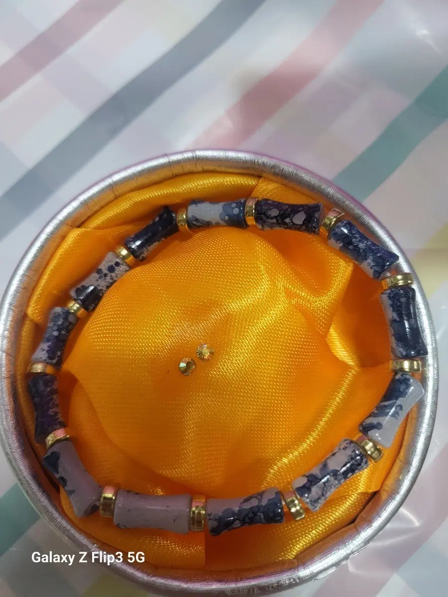 천연석 대나무 원석 팔찌