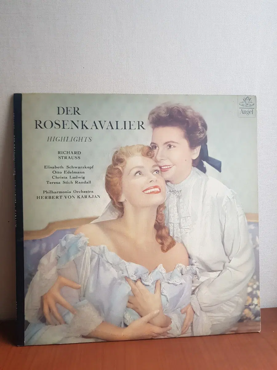 성악 카라얀 리하르트 스트라우스 오페라 Rosenkavalier Highlights 엘리자베트 슈바르츠코프 Schwarzkopf 미국엘피 바이닐vinyl 클래식lp