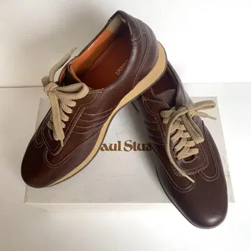[ 새상품 미사용 ] Paul Stuart 가죽 스니커즈 24.5cm