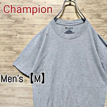 B132 [ US 수입 ] Champion(챔피온) 반팔 셔츠 [ M ] 그레이