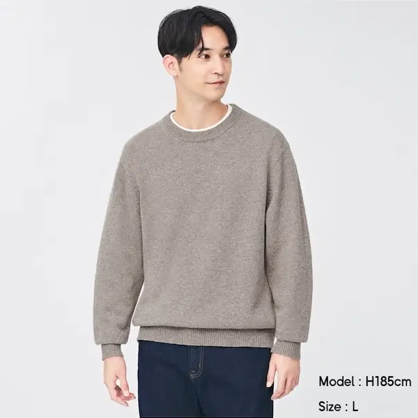 남성) GU 소프트울 블렌드 크루넥 스웨터